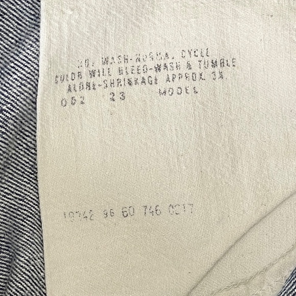 Vintage 70s Levis Bell Bottom Flared Orange Tab Patch Embroidered Jeans - Picture 7 of 13